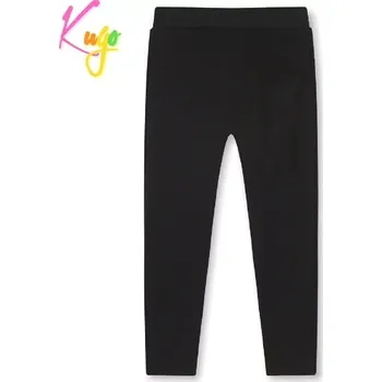 Dívčí zateplené legíny Kugo WL0932, černé