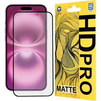 Lito HD Pro Matte pro iPhone 16 Plus černá