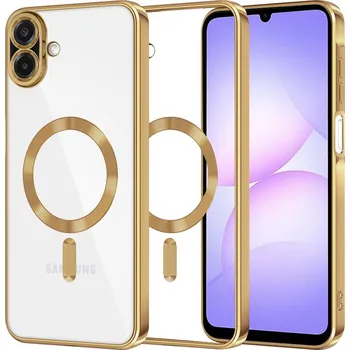 Pouzdro na mobilní telefon Techsuit Luxury Crystal MagSafe pro Samsung Galaxy A07 4G zlatý