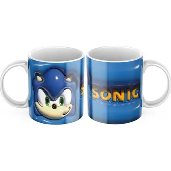 Keramický hrníček Sonic - Červená