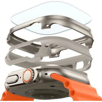 Příslušenství k chytrým hodinkám ESR Armorite Protection Set pro Apple Watch Ultra Ultra 2 Ultra 3 Titanová