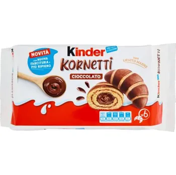 Trvanlivě pečivo Kinder čokoládový croissant (Kornetti Cioccolato) 6ks 270g