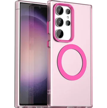 Pouzdro na mobilní telefon Pouzdro Techsuit CandyCase MagSafe pro Samsung Galaxy S23 Ultra růžové