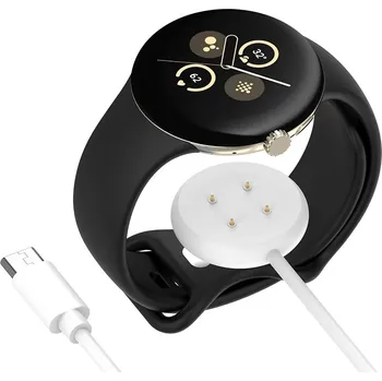 Techsuit bezdrátový nabíjecí kabel THC5 pro Google Pixel Watch 3 2 Fitbit Ace LTE Type-C bílý