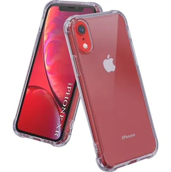Pouzdro na mobilní telefon Techsuit Shockproof průhledný silikon iPhone XR kouřově černý
