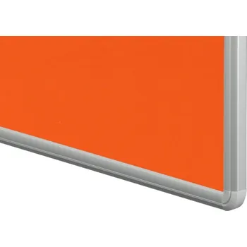 Oboustranný textilní paraván ekoTAB, 120 x 90 cm Barva: oranžová