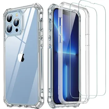 Pouzdro na mobilní telefon ESR 3in1 Pack Air Armor 360 + 2x Ochrana displeje iPhone 13 Pro Max Průhledné