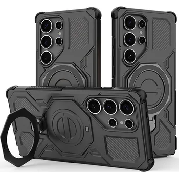 Pouzdro na mobilní telefon Pouzdro Techsuit Carbon Shield PRO pro Samsung Galaxy S25 Ultra černé