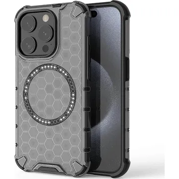 Pouzdro na mobilní telefon Techsuit HoneyComb Shield MagSafe pro iPhone 15 Pro Max černý