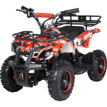 Dětské vozidlo Dětská elektro MiniRocket čtyřkolka ATV Eco Torino 1000W 36V graffiti červená