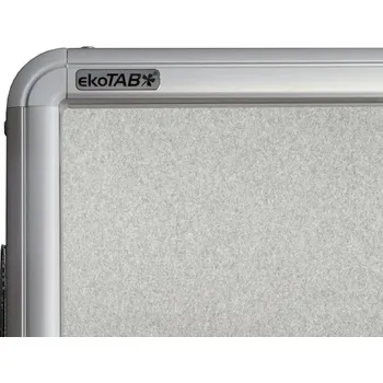 Textilní vitrína ekoTAB, 100 x 150 cm Barva: šedá