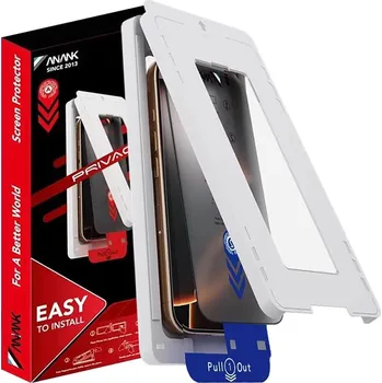 ANANK 2.5D 2X zesílený ochranný kryt displeje s instalační sadou iPhone 16 Pro černý