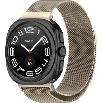Řemínek na hodinky Techsuit řemínek Samsung Galaxy Watch Ultra 47mm Ultra 2 přírodní titan