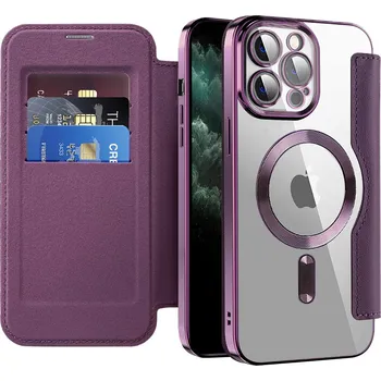 Pouzdro na mobilní telefon Pouzdro na knihu Techsuit SmartMag iPhone 11 Pro Max fialové