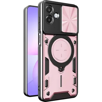 Pouzdro na mobilní telefon Techsuit CamGuard Pro pro Samsung Galaxy A07 4G růžově zlatý