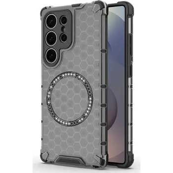 Pouzdro na mobilní telefon Techsuit HoneyComb Shield MagSafe pro Samsung Galaxy S25 Ultra černá