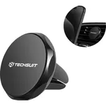 Techsuit Car Holder TinyGrip S9 do ventilace s kovovou destičkou silný magnet univerzální kompatibilita černá stříbrná