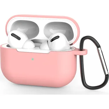 Příslušenství pro sluchátka Techsuit silikonové pouzdro pro AirPods Pro 3 hladký ultratenký materiál tmavě růžová