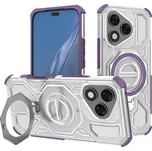 Pouzdro Techsuit Carbon Shield PRO Honor 400 Lite fialové průhledné