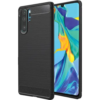 Pouzdro na mobilní telefon Techsuit Karbon Silikon Huawei P30 Pro P30 Pro New Edition Černá