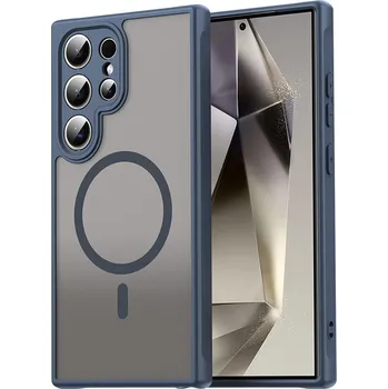 Pouzdro na mobilní telefon Techsuit HaloFrost II MagSafe pro Samsung Galaxy S24 Ultra tmavě modrá