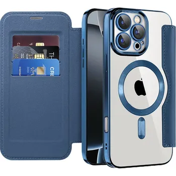 Pouzdro na mobilní telefon Pouzdro na knihu Techsuit SmartMag pro iPhone 16 Pro modré