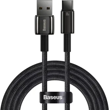 Baseus Data Cable Tungsten Gold USB na Type-C Super Fast Charge 100W 1m černý