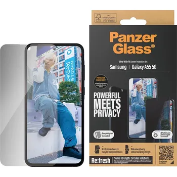 PanzerGlass® Ultra-Wide Fit Privacy ochranné sklo Samsung Galaxy A55 5G čiré