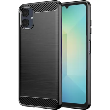 Pouzdro na mobilní telefon Techsuit Carbon Silicone pro Samsung Galaxy A06 černý
