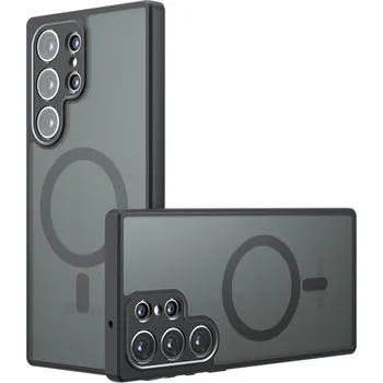 Pouzdro na mobilní telefon Techsuit PureFrost MagSafe pro Samsung Galaxy S22 Ultra 5G v matné černé