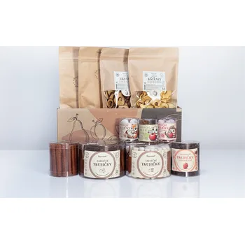 Dárkový potravinový koš Vánoční box "Ovocná kolekce DELUXE"