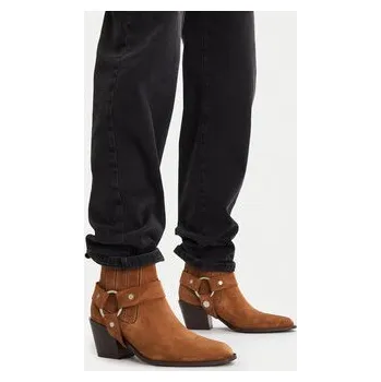 Dámské kozačky Polokozačky Badura EO-CLEO-501-25 Hnědá 38