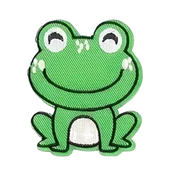 Nášivka Nažehlovací nášivka - žabka (6,2 x 7,3 cm)