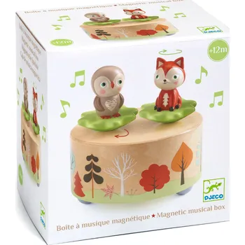 hrací skříňka Djeco DJ06065 hudební skříňka sovička a liška