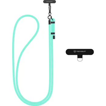 Techsuit Rope Crossbody Strap RCS1-70 pro telefony karabina nylon modrá laguna