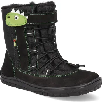 Dívčí zimní obuv Barefoot dětské sněhule Fare Bare - B5447211 černé Velikost: 26