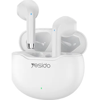 Sluchátka Yesido bezdrátová sluchátka TWS21 Bluetooth V5.3 bílá