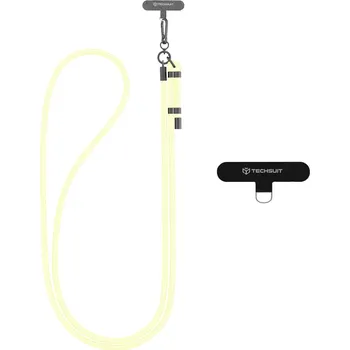Techsuit Rope Crossbody Strap RCS1-56 pro telefony karabina nylon vanilkový krém