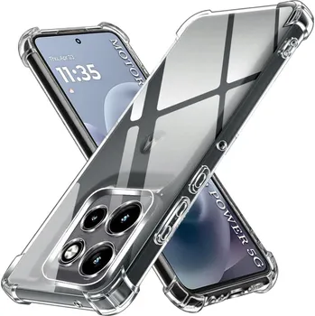 Pouzdro na mobilní telefon Techsuit Shockproof průhledný silikon pro Motorola Moto G86 Power průhledný