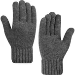 Techsuit Rukavice ST0015 z alpaka vlny velikost 21cm tmavě šedé