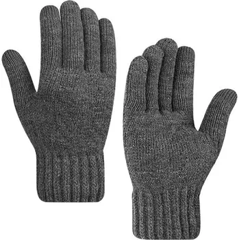 Rukavice Techsuit Rukavice ST0015 z alpaka vlny velikost 21cm tmavě šedé