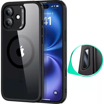 Pouzdro na mobilní telefon ESR Classic Hybrid HaloLock pro iPhone 16 černá průhledná