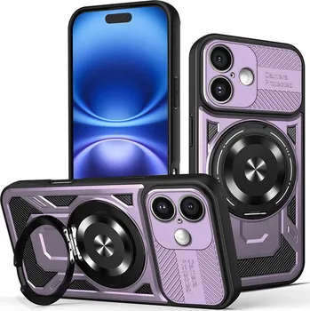 Pouzdro na mobilní telefon Techsuit RuggedCam pro iPhone 16 Plus fialová