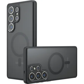 Pouzdro na mobilní telefon Techsuit PureFrost MagSafe pro Samsung Galaxy S23 Ultra v matné černé