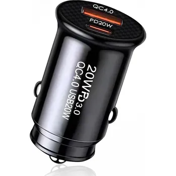 Techsuit Premium nabíječka do auta MiniFuseX (C4) černá