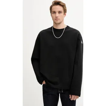 Pánská mikina Bavlněná mikina Diesel S-MACSIS-OD pánská, černá barva, hladká, A09857.0BMBJ 99X, vel. M