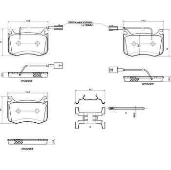 Brzdová destička BREMBO P 23 183X Sada brzdových destiček, kotoučová brzda (P23183X)