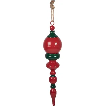 Vánoční ozdoba Clayre & Eef - Vánoční kovová závěsná ozdoba 5Y1401