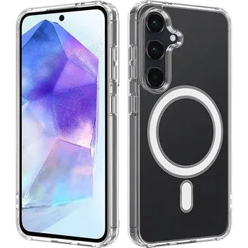 Pouzdro na mobilní telefon Techsuit MagSafe Pro pro Samsung Galaxy A55 5G průhledný
