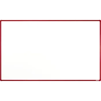 Bílé magnetické tabule boardOK 200 x 120 cm barva rámu: červená